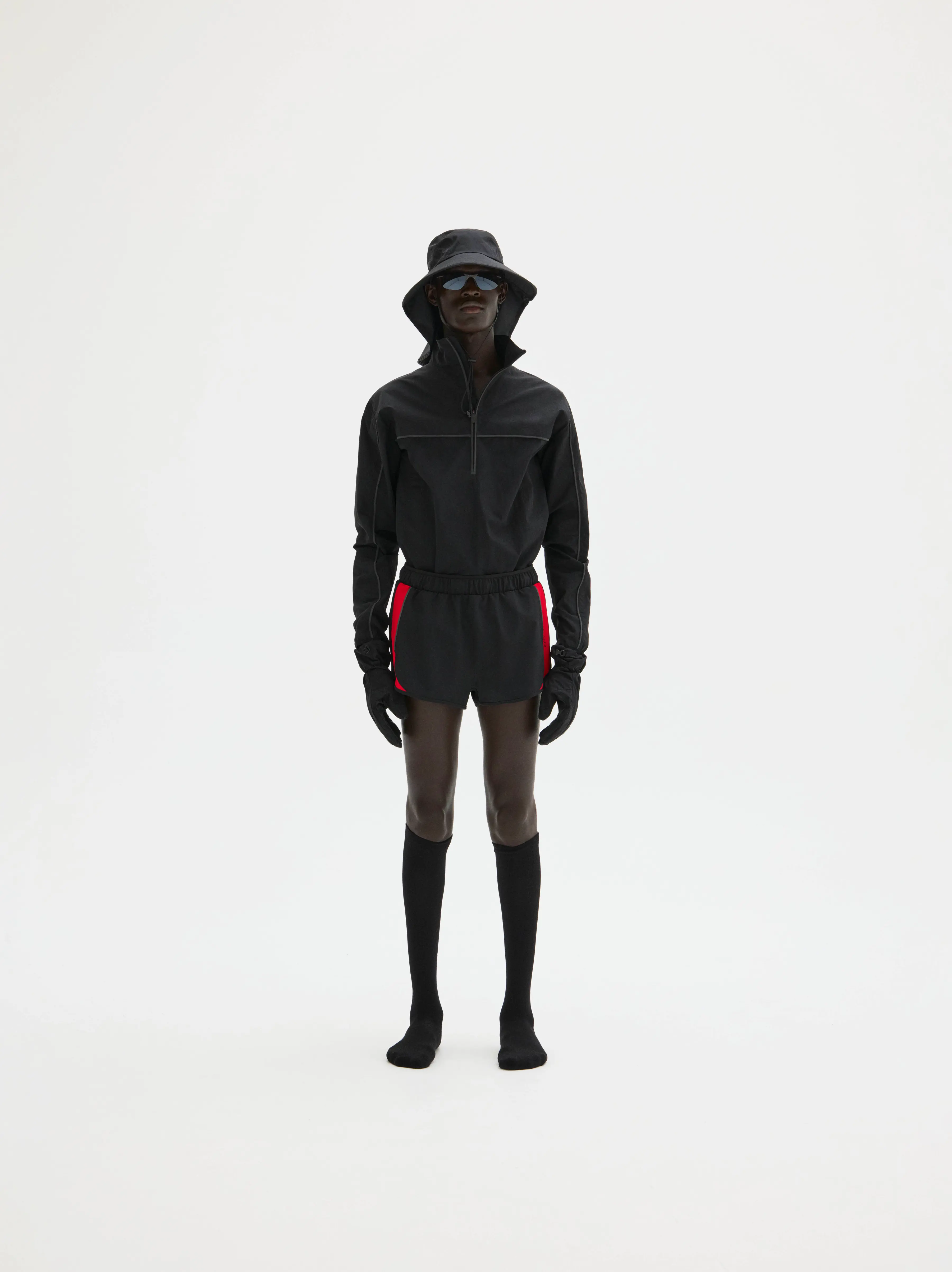 2in Paneled Training Short, Black - Image 2