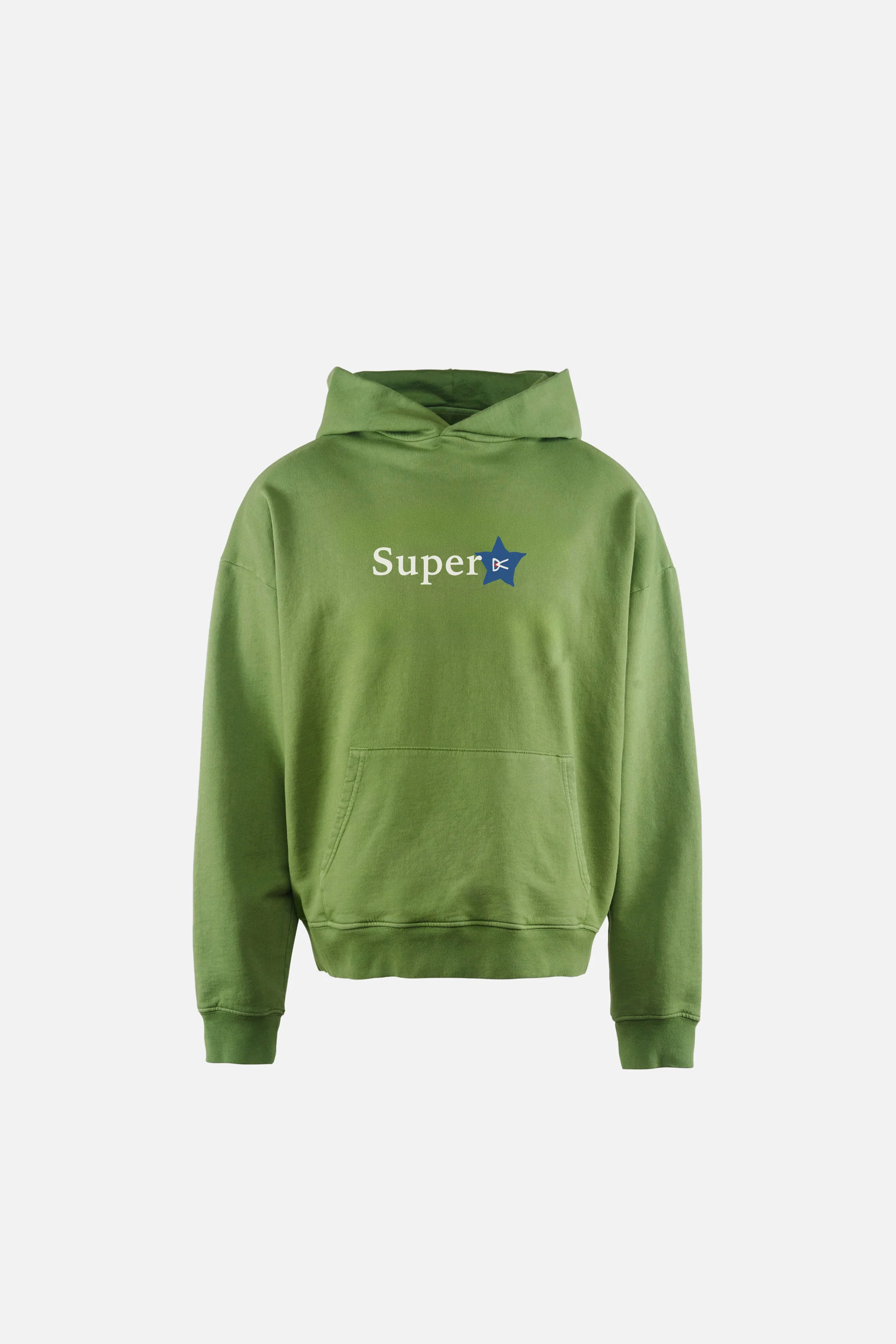California Cotton Hoodie, Super Star Vintage Green