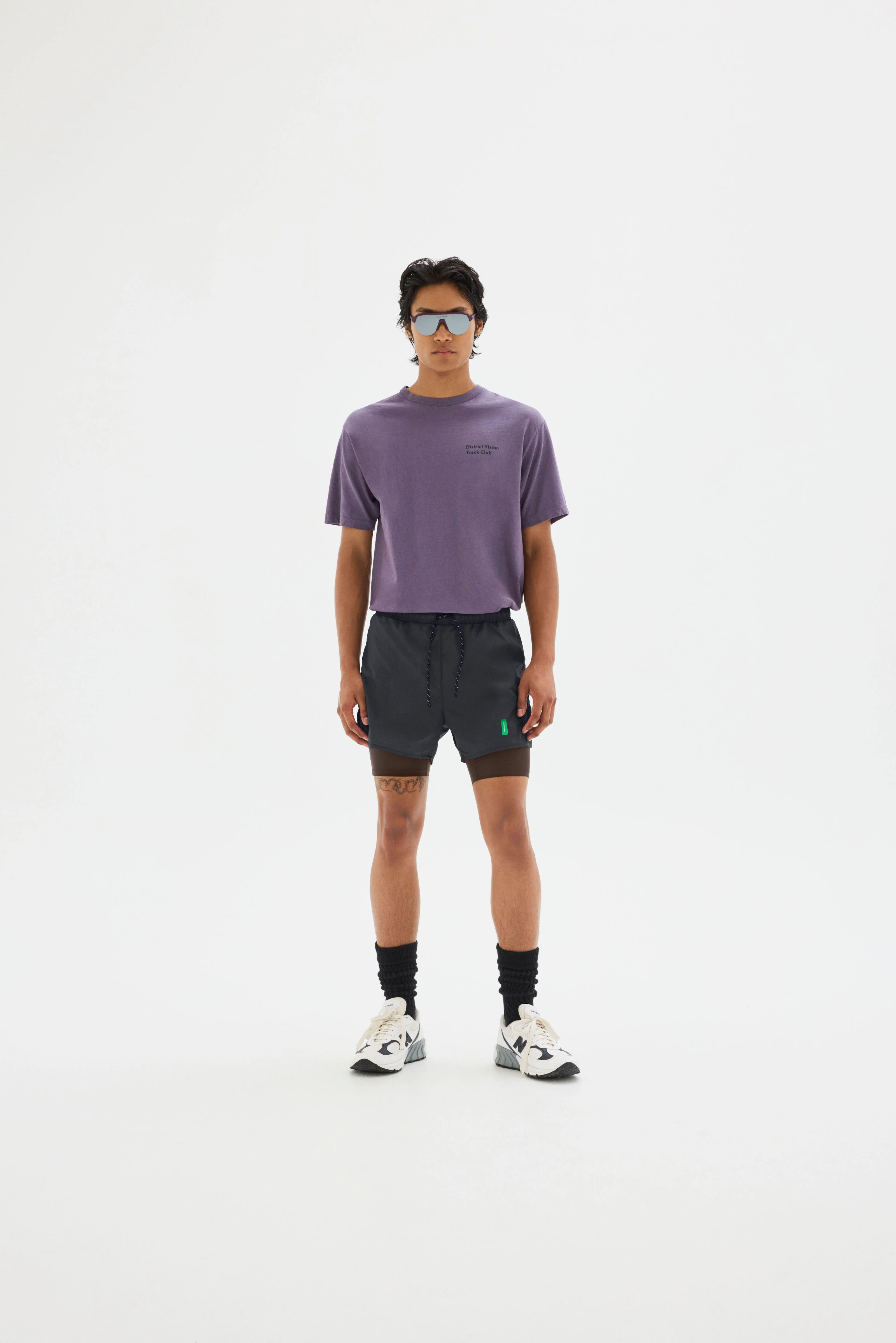 California Cotton Tee, Track Club Vintage Plum - Image 3