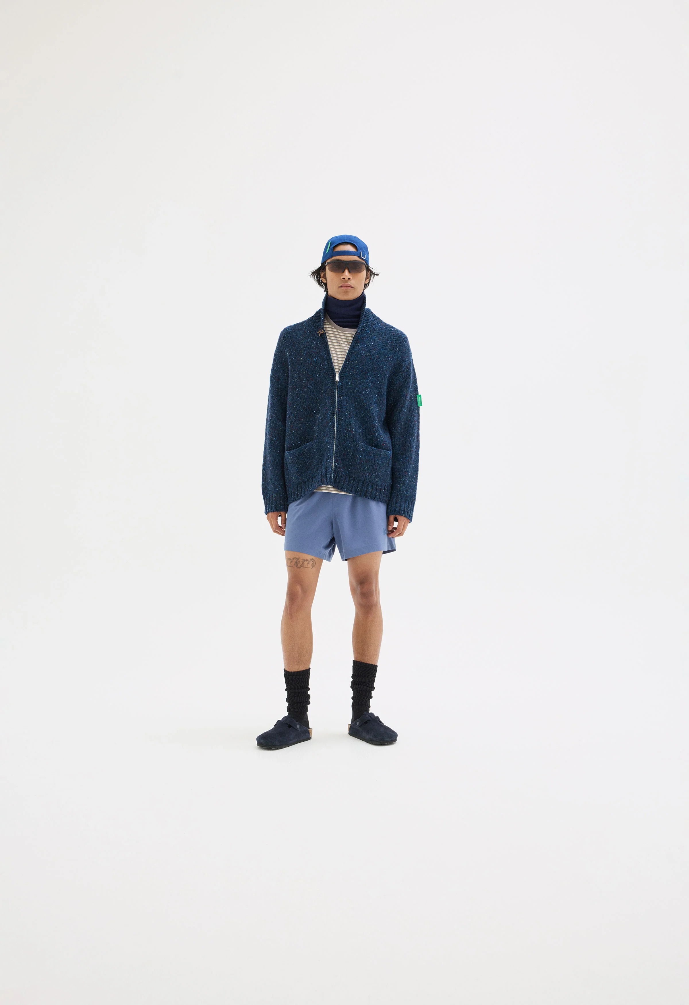 Kilcarra Wool Cardigan, Midnight Tweed - Image 4
