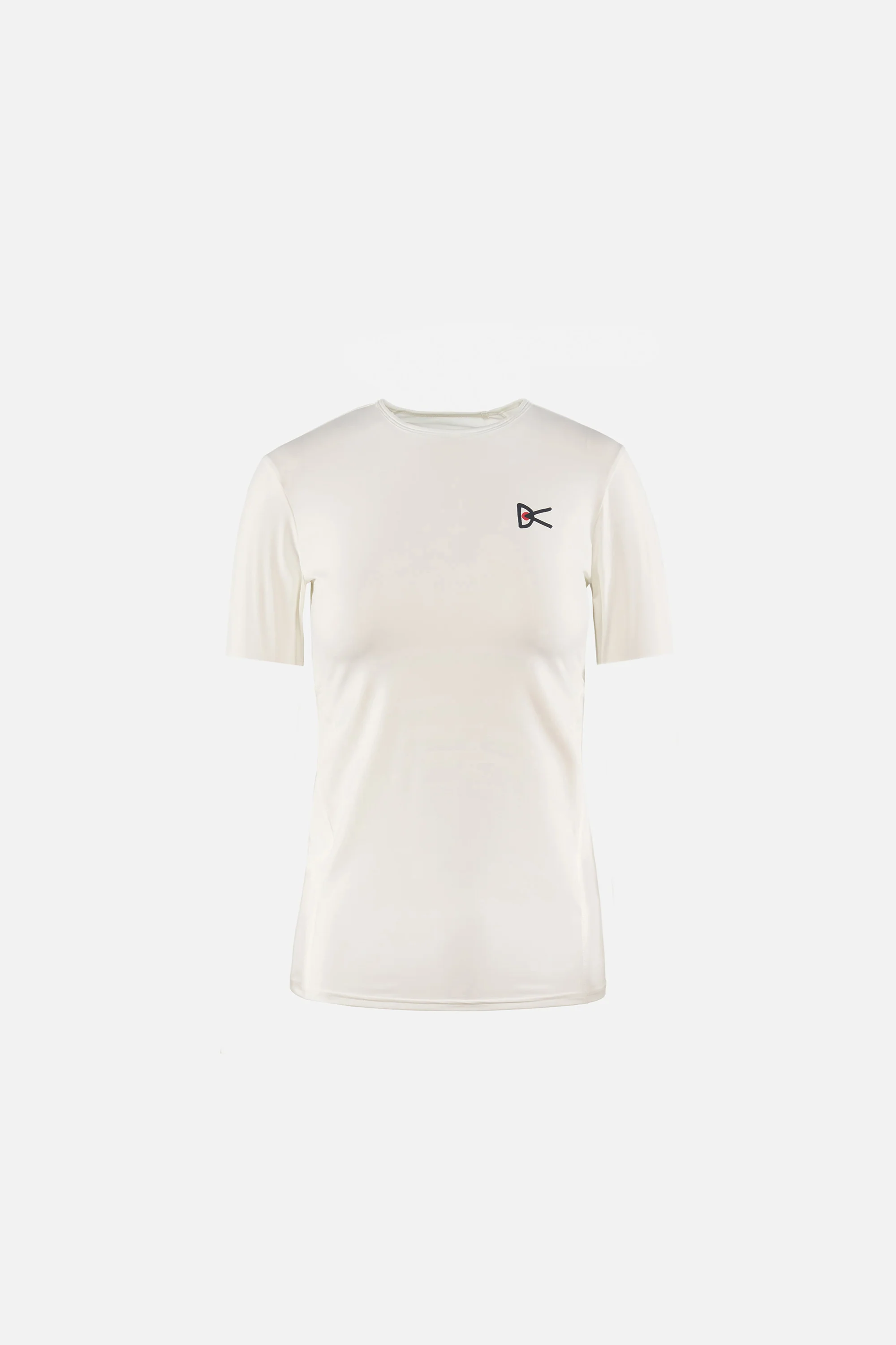 Paneled Short Sleeve Tee, Lunar White