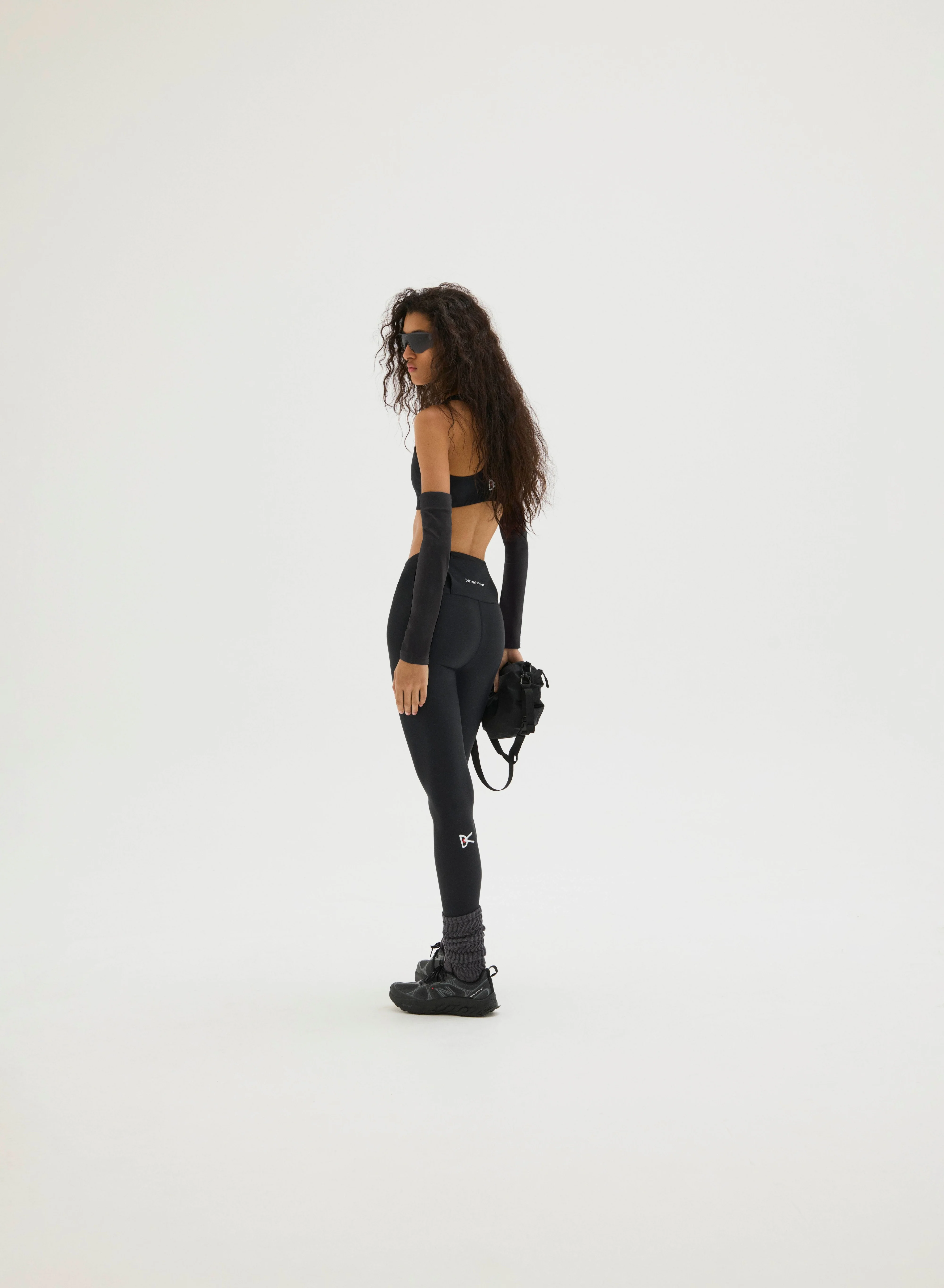 Pocketed Long Tights, Black - Image 4