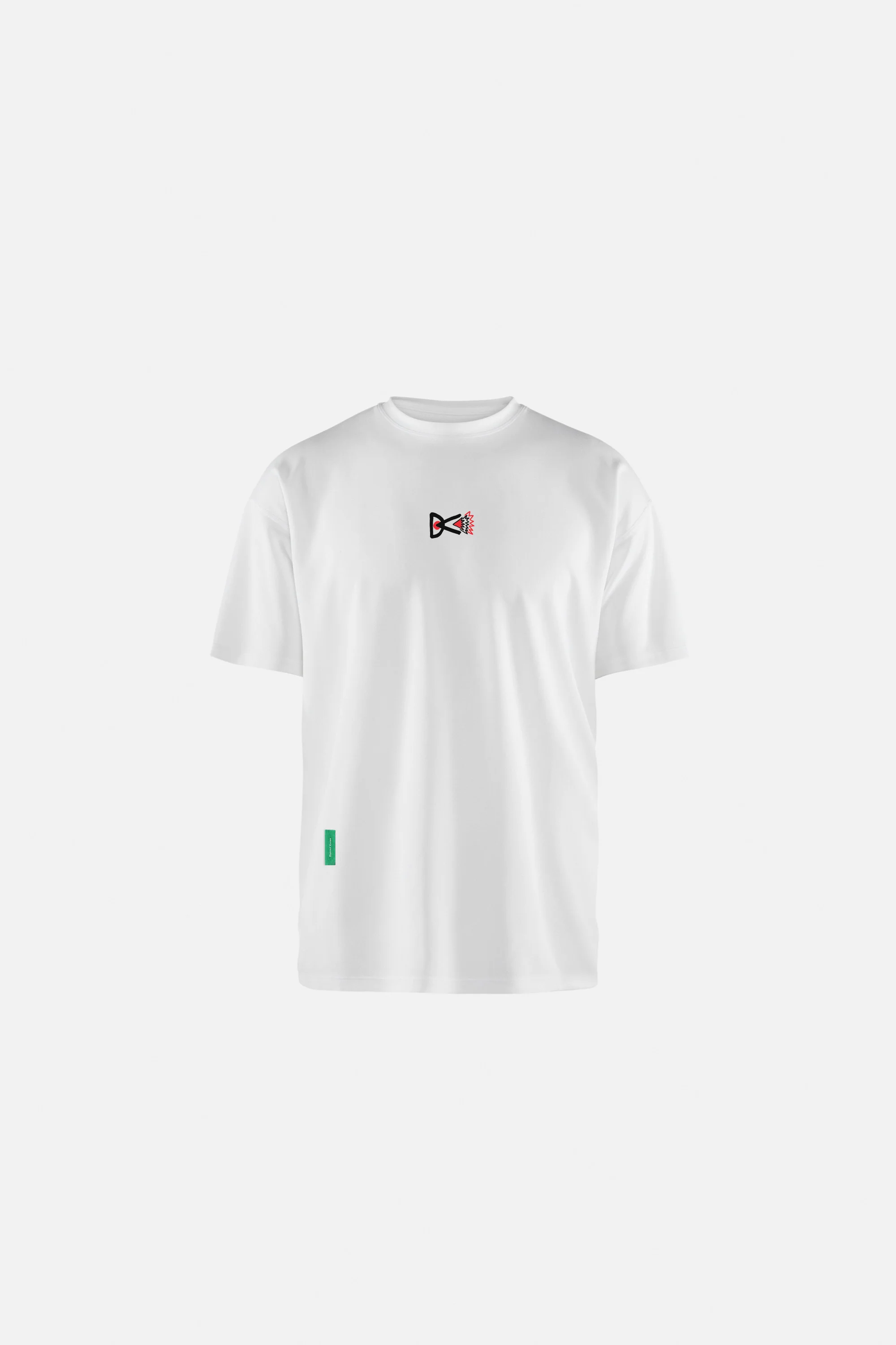 Short Sleeve Boxy Training Tee, White