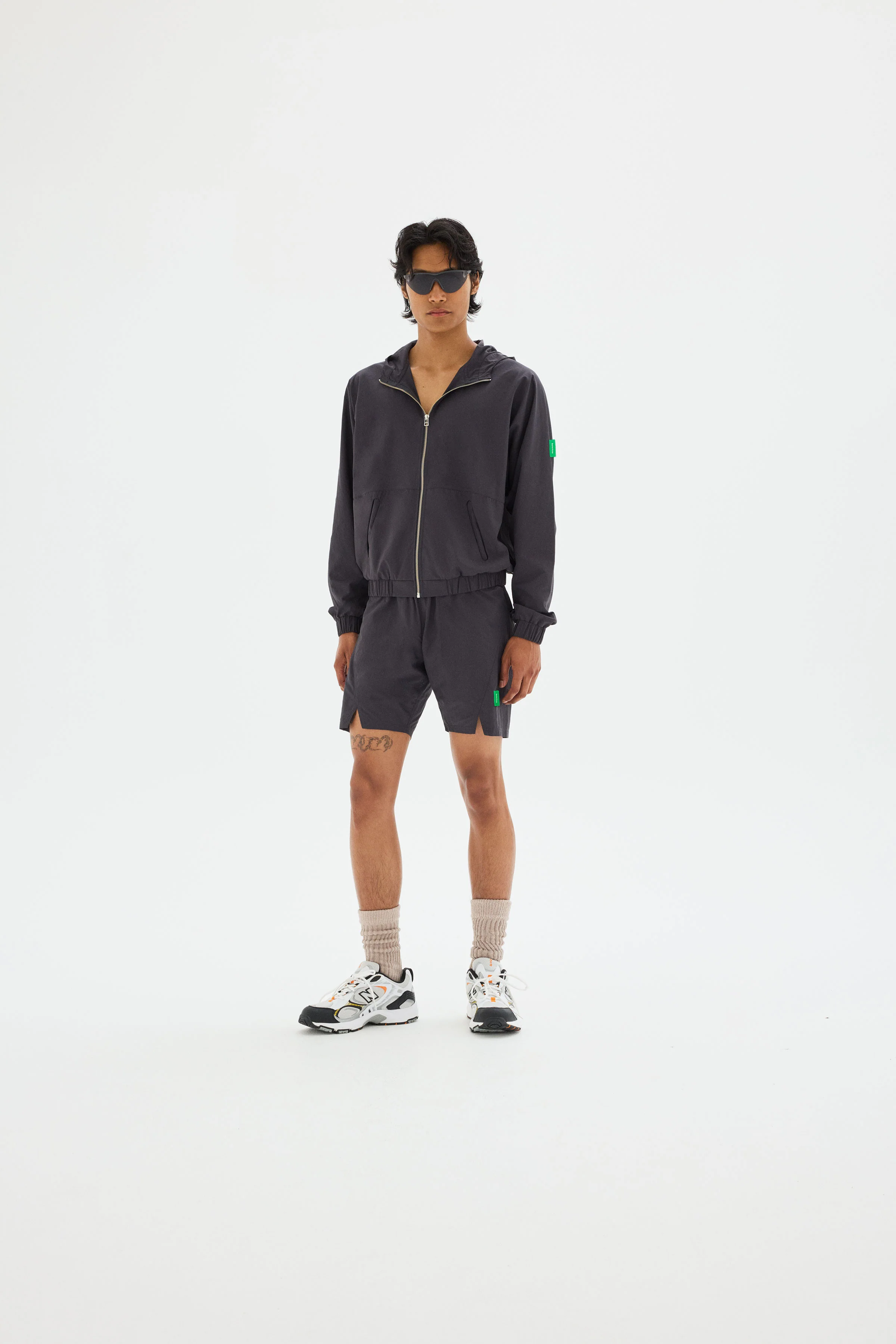 Taslan Nylon Jacket, Shale - Image 3