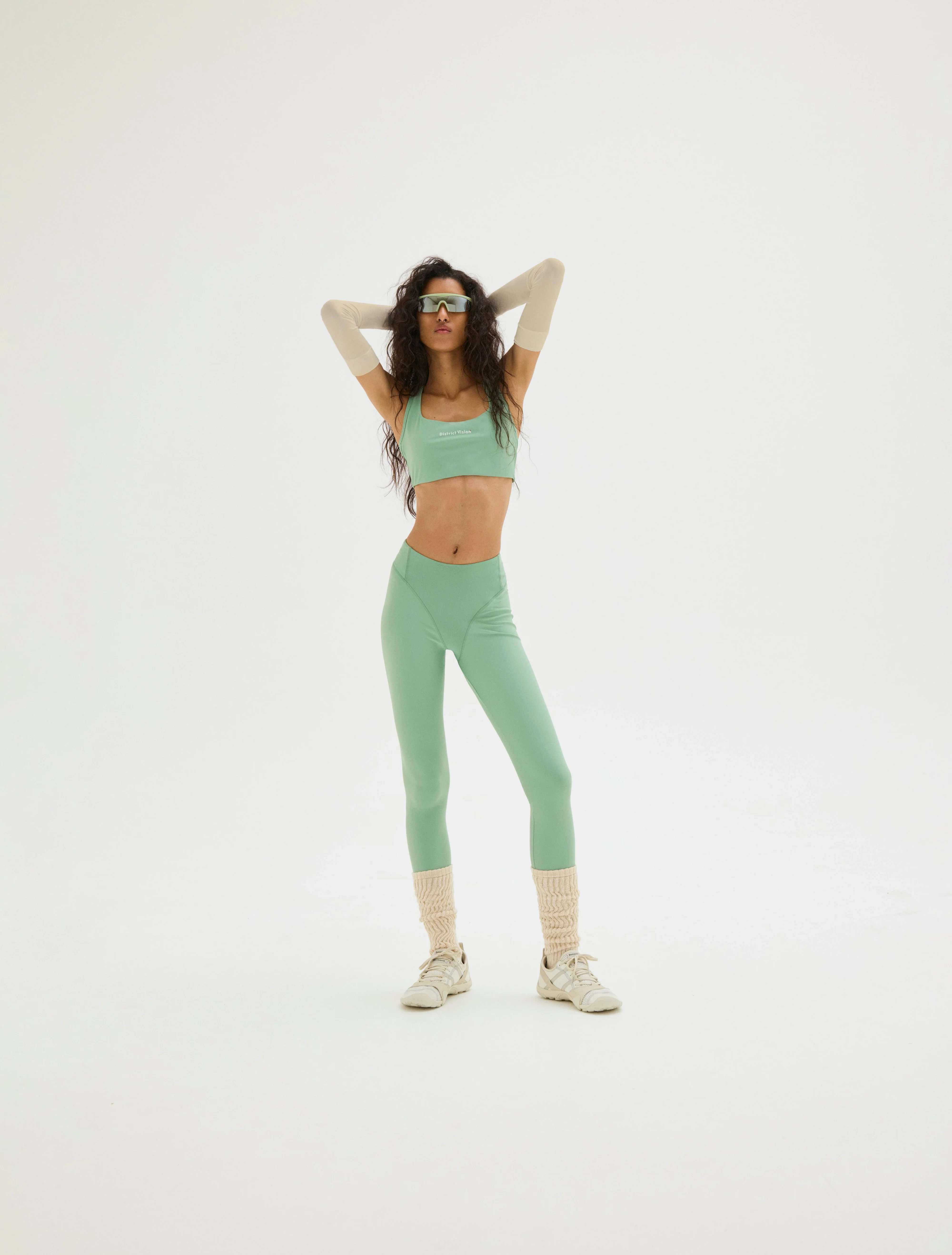 Twin Layer Medium Support Bra, Mint - Image 3